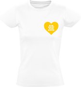 Een hart van goud dames t-shirt | liefde | respect | oorkonde | love |relatie | cadeau | kado | Wit