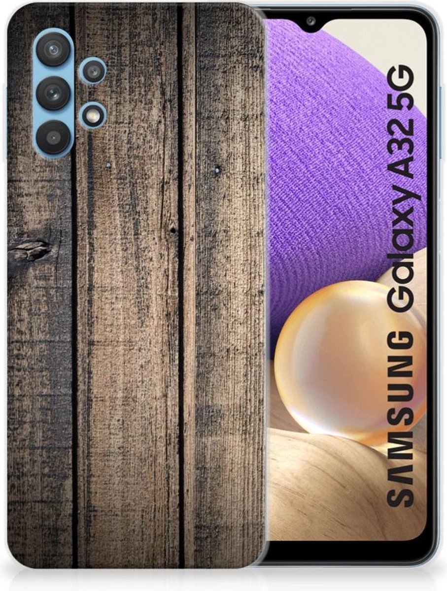 Samsung Galaxy A32 5G Bumper Hoesje Steigerhout