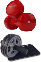 Tunturi - Fitness Set - Vinyl Dumbbell 2 x 3 kg - Trainingswiel