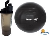 Tunturi - Fitness Set - Shakebeker - Gymball Zwart 55 cm