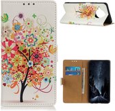 Xiaomi Mi 10T Lite Portemonnee Hoesje met Gekleurde Boom Print