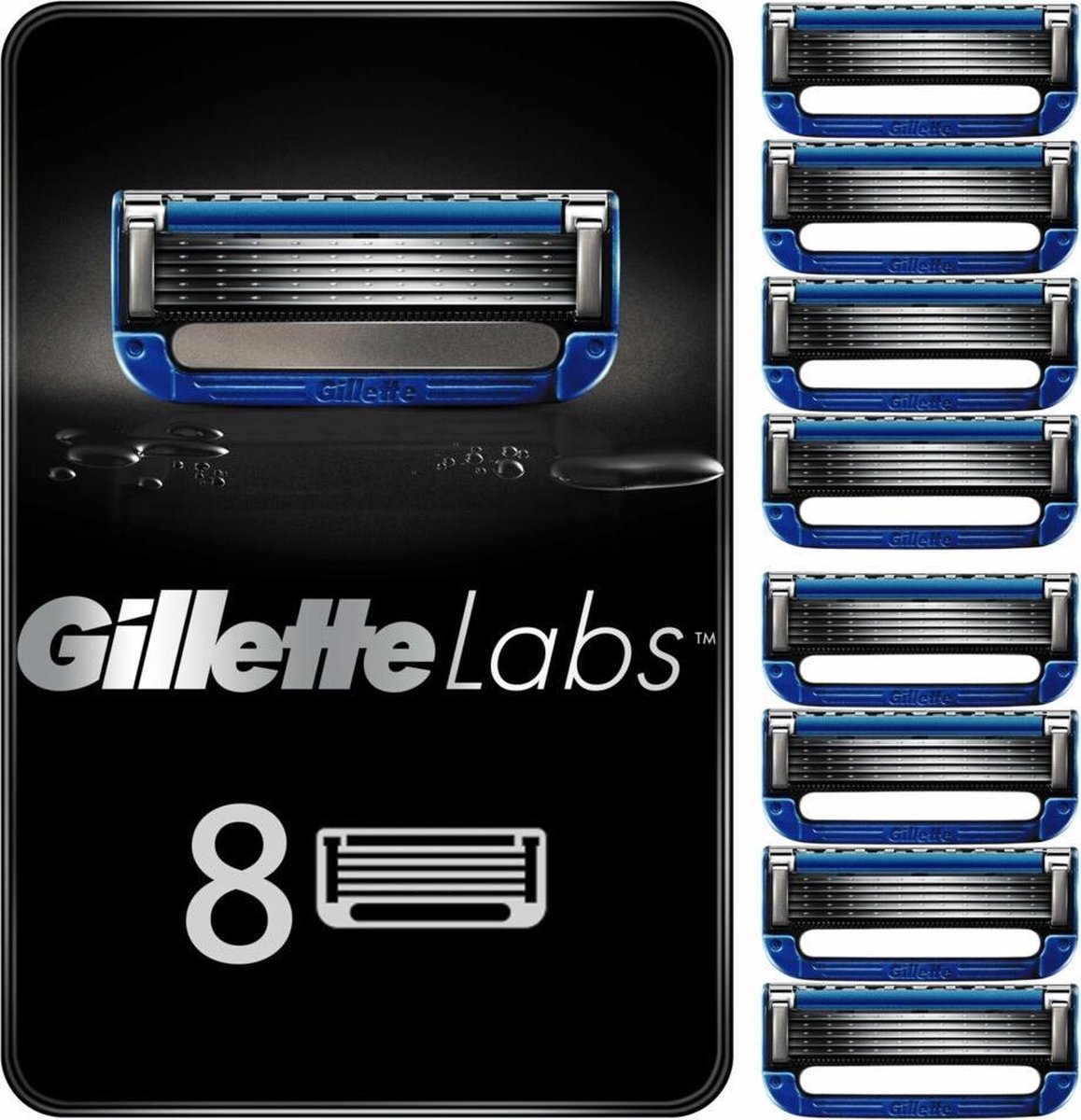 Gillette Labs Heated Razor Blades Scheermesjes Mannen - 8 Stuks