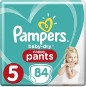 Pampers Baby-Dry Nappy Pants Luierbroekjes - Maat 5 (12-17 kg) - 84 luierbroekjes