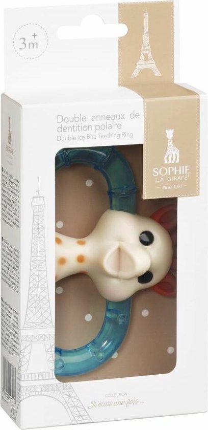 Sophie de giraf dubbele koelbijtring in geschenkdoos