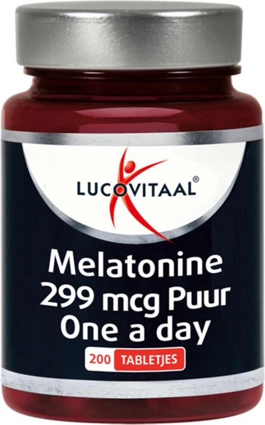 Lucovitaal - Melatonine Puur 299 mircogram - 200 tabletten - Voedingssupplement