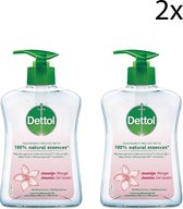 Bol.com Dettol Handzeep - Jasmijn - Jasmijn geur verrijkt met 100% natuurlijke oliën - 250ML x2 aanbieding