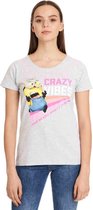 Minions Dames Tshirt -L- No Idea Grijs