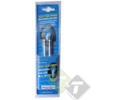 Aluminium deurpinnen VW met ledlamp rood, voor alle deurpinnen behalve VW Gold IV, Beetle, Seat Ibiza en Cordoba
