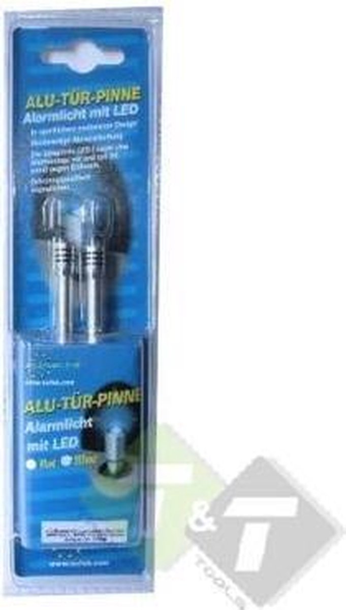 Aluminium deurpinnen VW met ledlamp rood, voor alle deurpinnen behalve VW Gold IV, Beetle, Seat Ibiza en Cordoba