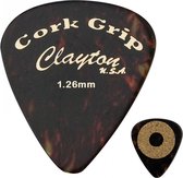 Clayton Cork grip plectrums 1.26 mm 6 pack