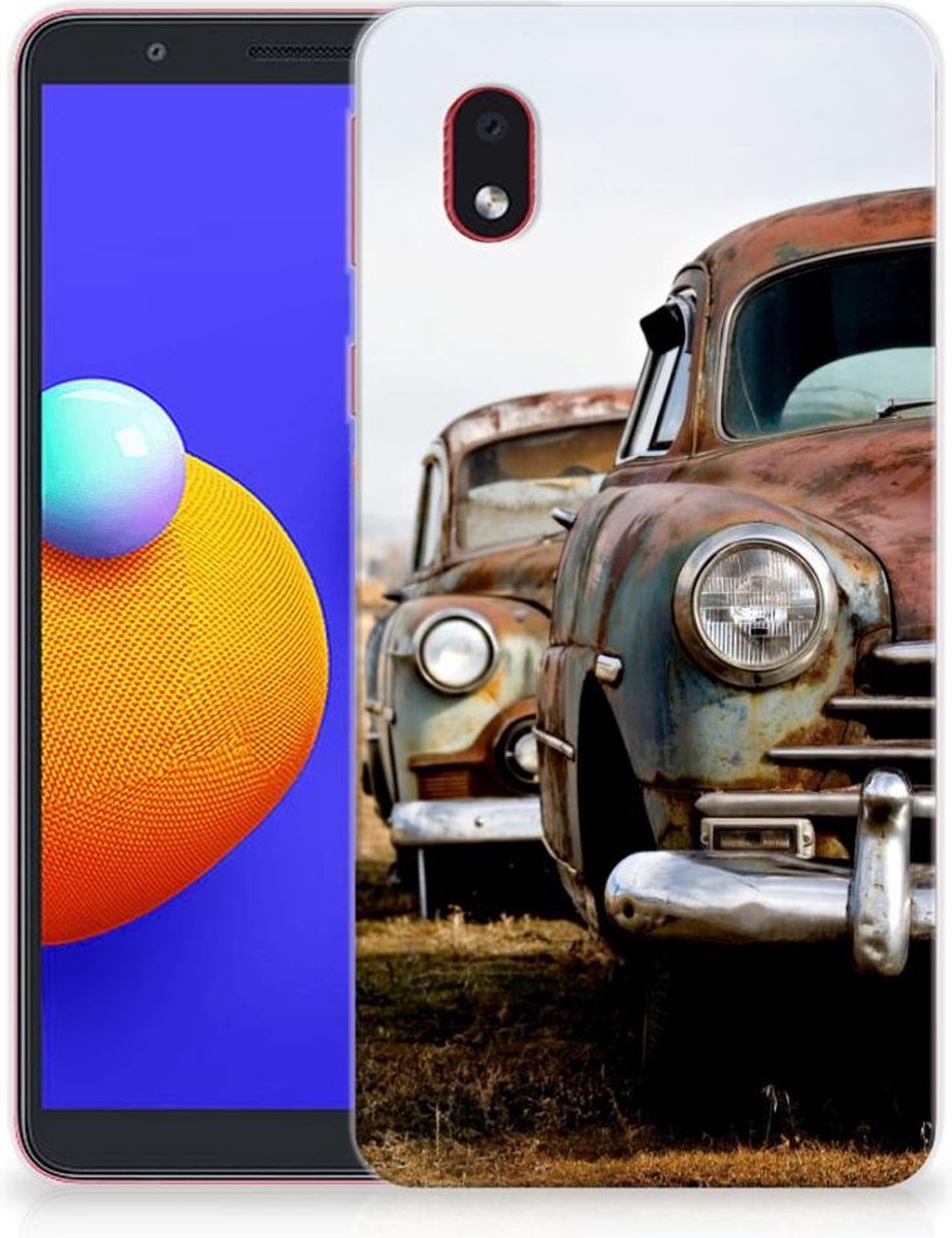 Samsung Galaxy A01 Core Siliconen Hoesje met foto Vintage Auto