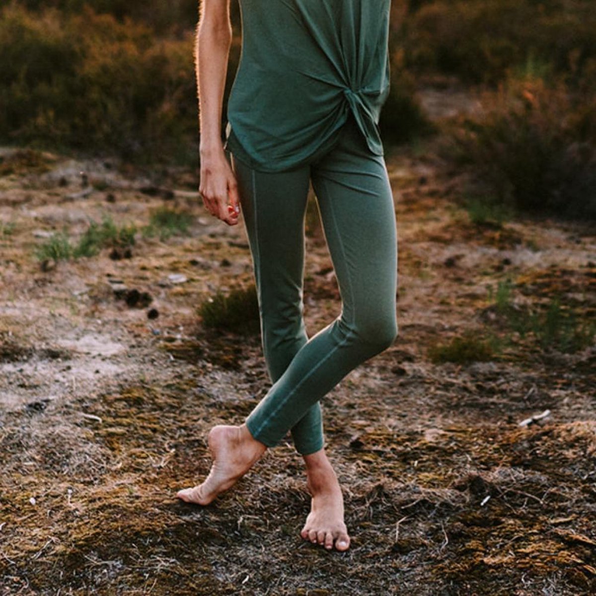 Bestuiver vacht voorwoord Yoga Legging Nina Olijfgroen - Maat Small | bol.com