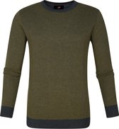 Suitable Katoen Thomas Pullover Donkergroen - maat L