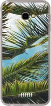 6F hoesje - geschikt voor Samsung Galaxy J4 Plus -  Transparant TPU Case - Palms #ffffff