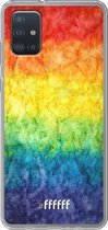 6F hoesje - geschikt voor Samsung Galaxy A52 - Transparant TPU Case - Rainbow Veins #ffffff