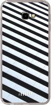 6F hoesje - geschikt voor Samsung Galaxy J4 Plus -  Transparant TPU Case - Mono Tiles #ffffff