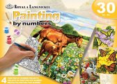 AVS-PBN210 Painting By Numbers Activity Set - 4 Projects FIELDS BOX SET