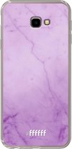 6F hoesje - geschikt voor Samsung Galaxy J4 Plus -  Transparant TPU Case - Lilac Marble #ffffff