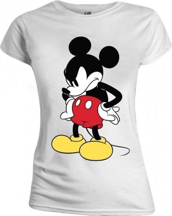 DISNEY - T-Shirt - Mickey Mouse Mad Face - GIRL (L)