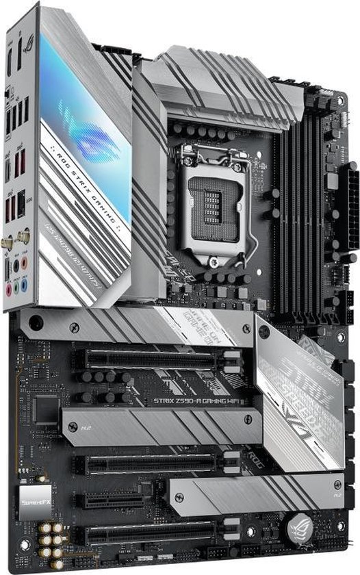 Asus ROG STRIX Z590-A GAMING WIFI Moederbord Socket Intel 1200 Vormfactor ATX Moederbord chipset Intel® Z590 - ASUS