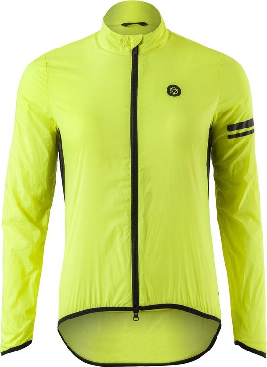 AGU Wind Fietsjack II Essential Dames - Geel - S - Winddicht - Two-way Rits