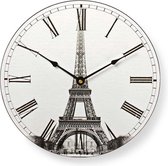 Nedis Circular Wall Clock " Eiffel Tower "