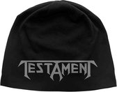 Testament Beanie Muts Logo Zwart