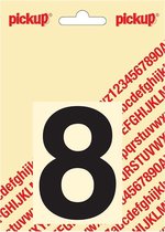 Pickup plakcijfer Helvetica 80 mm - zwart 8