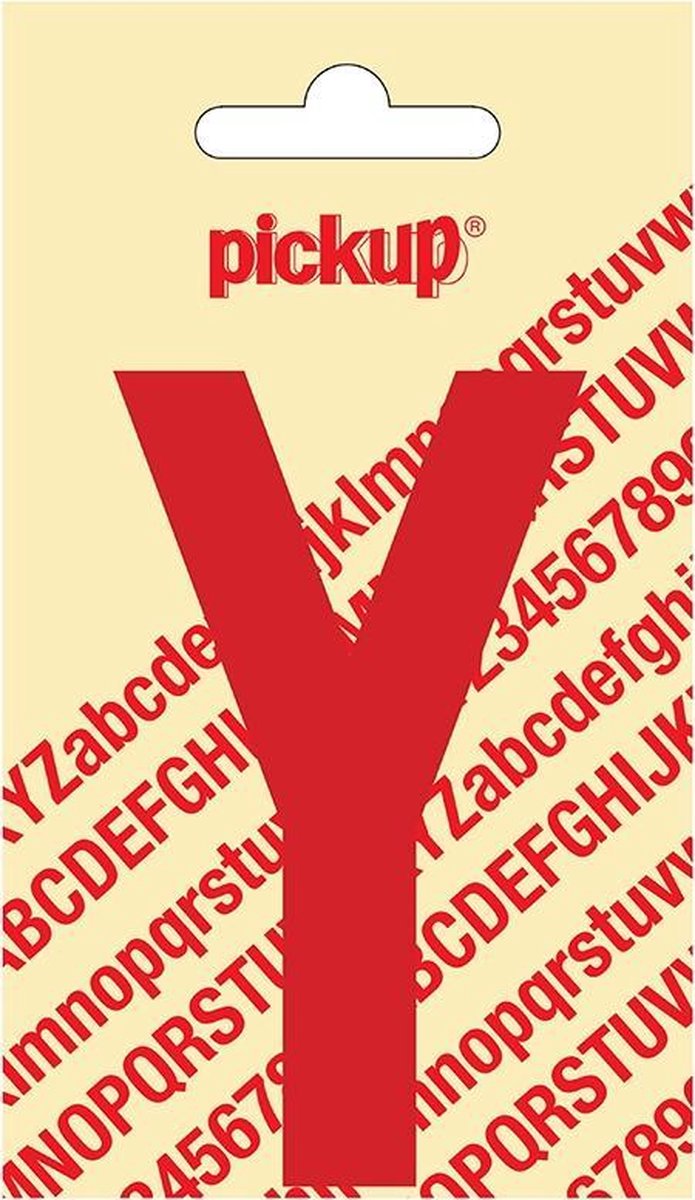 Pickup plakletter Nobel 90 mm rood Y - 31022090Y