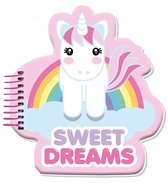 Sweet Dreams Notitieboek Eenhoorn Meisjes 9 X 12 Cm Papier Roze