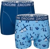 Zaccini - 2-Pack Boxershorts - delfts blauw - Blauw