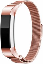 Shop4 - Fitbit Alta HR Bandje - Metaal Rosé goud