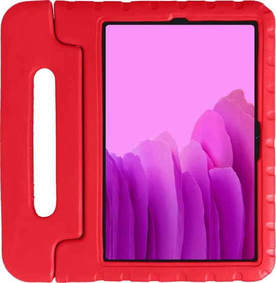 Hoes - Geschikt voor Samsung Galaxy Tab A7 (2020) - Kinderhoes Shockproof Bumper - Kidsproof Case - Tablet Hoesje - Kinder Hoesje Cover - Rood