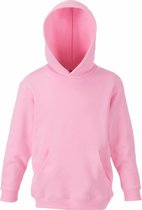 Fruit Of The Loom Kinder Unisex Sweatshirt Met Capuchon / Hoodie (Licht Rose)