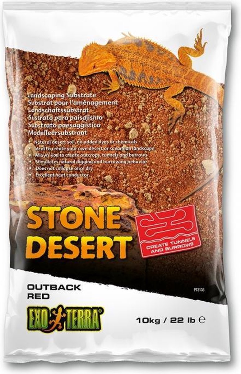 Exo Terra stone desert substraat outback red Rood 10kg - Exo Terra