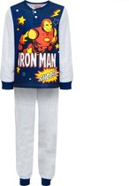 Marvel jongens Fleece pyjama Iron Man 7417  - 128  - Grijs