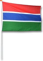 Vlag Gambia 150x225 cm.