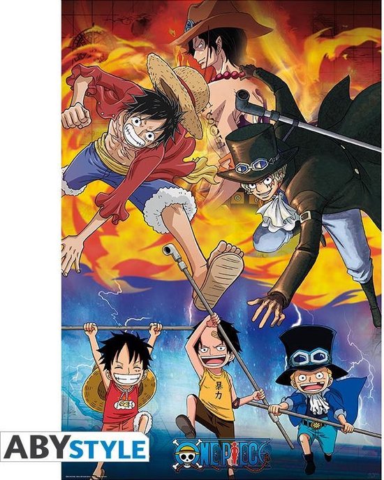 ONE PIECE - Ace, Sabo & Luffy - Poster '91x61'