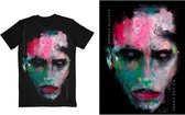 Marilyn Manson Heren Tshirt -M- We Are Chaos Cover Zwart