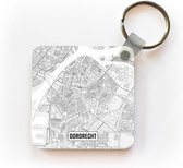 Sleutelhanger - Uitdeelcadeautjes - Stadskaart Dordrecht - Plastic