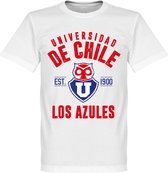 Universidad de Chile Established T-Shirt - Wit - 3XL