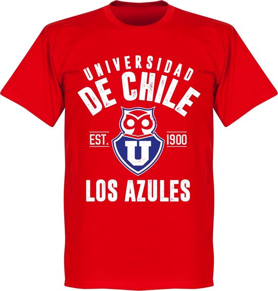 Universidad de Chile Established T-Shirt - Rood - 3XL