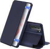 Telefoonhoesje geschikt voor Samsung Galaxy S21 - Dux Ducis Skin X Case - Blauw