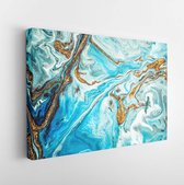 Onlinecanvas - Schilderij - Marble Texture. Eastern Technique .- Art Horizontal Horizontal - Multicolor - 60 X 80 Cm