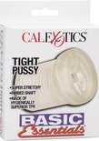Verpakking voor Calexotics Basic Essentials Tight Pussy, met afbeelding van het product.