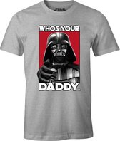Star Wars - Grey Men's T-shirt - Who's your daddy? - S