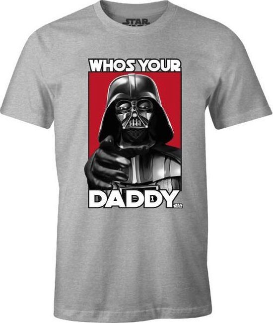 Star Wars - T-shirt Gris Hommes - Who's your Daddy ? - S