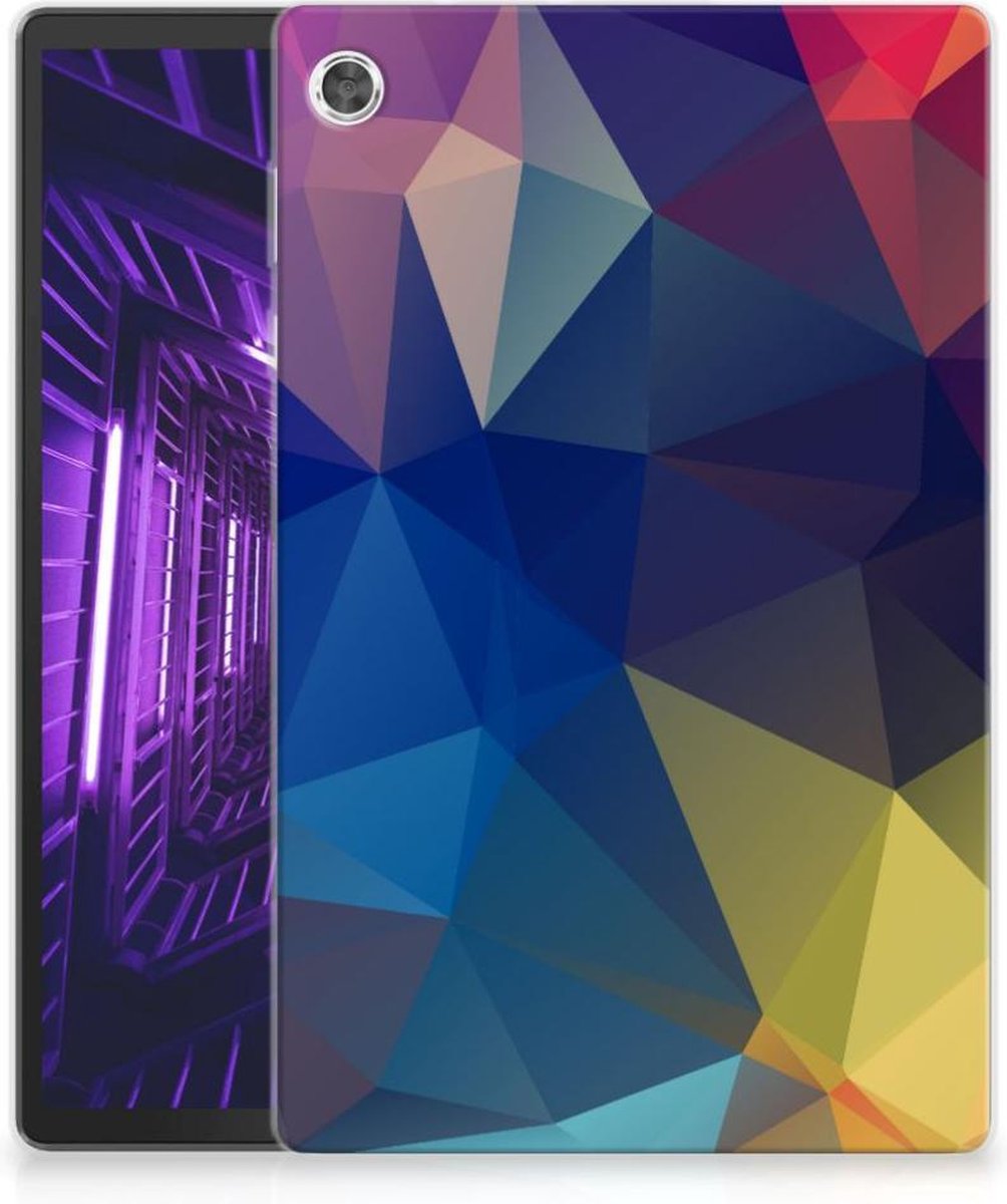 Lenovo Tab M10 Plus Back Cover Polygon Dark
