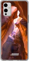 6F hoesje - geschikt voor OnePlus 9 -  Transparant TPU Case - Sunray Canyon #ffffff