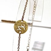 Armband sterrenbeeld rond - goud (Steenbok)